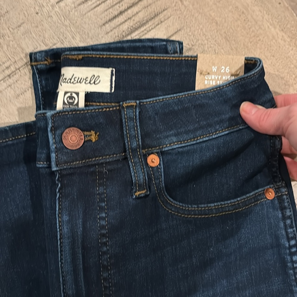 Madewell curvy high rise skinny denim jeans brand new ! - Picture 6 of 8